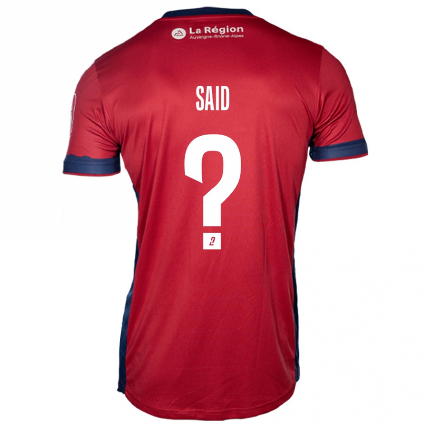 Kids Football Amine Saïd #0 Light Burgundy Home Jersey 2024/25 T-Shirt