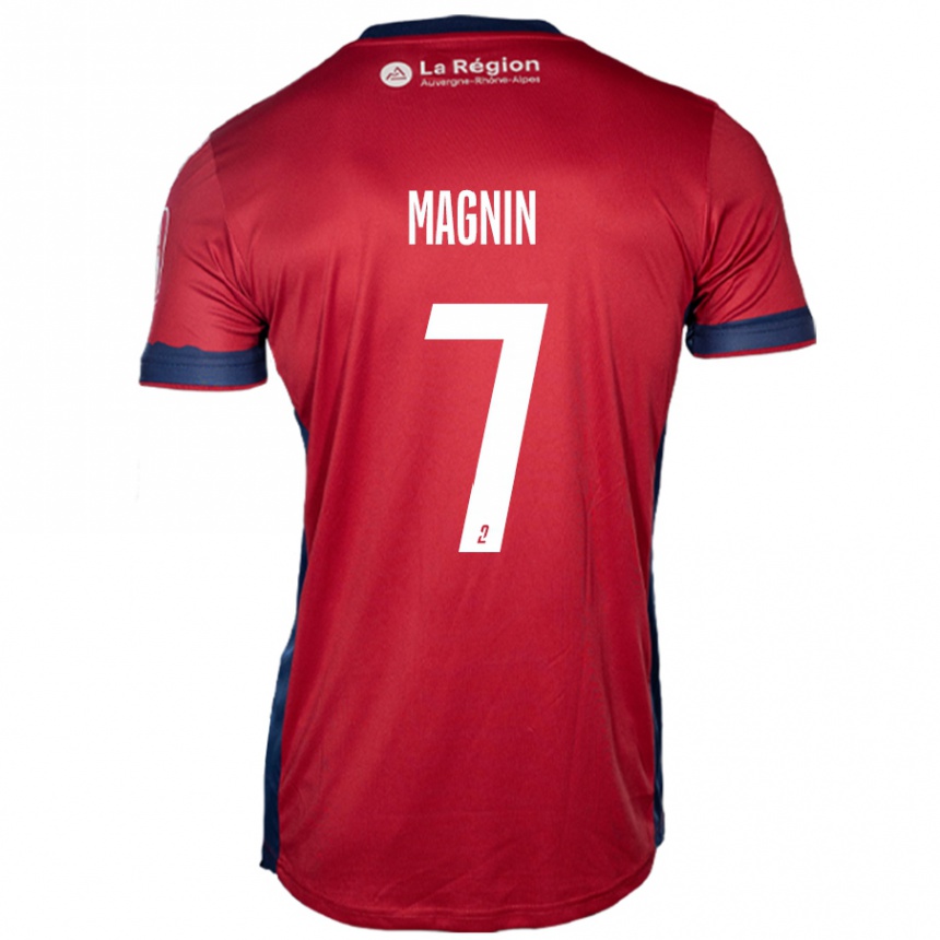 Kids Football Yohann Magnin #7 Light Burgundy Home Jersey 2024/25 T-Shirt