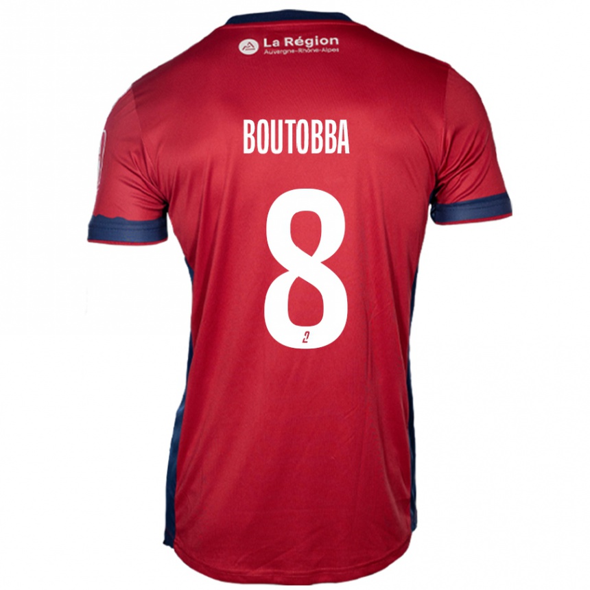 Kids Football Bilal Boutobba #8 Light Burgundy Home Jersey 2024/25 T-Shirt