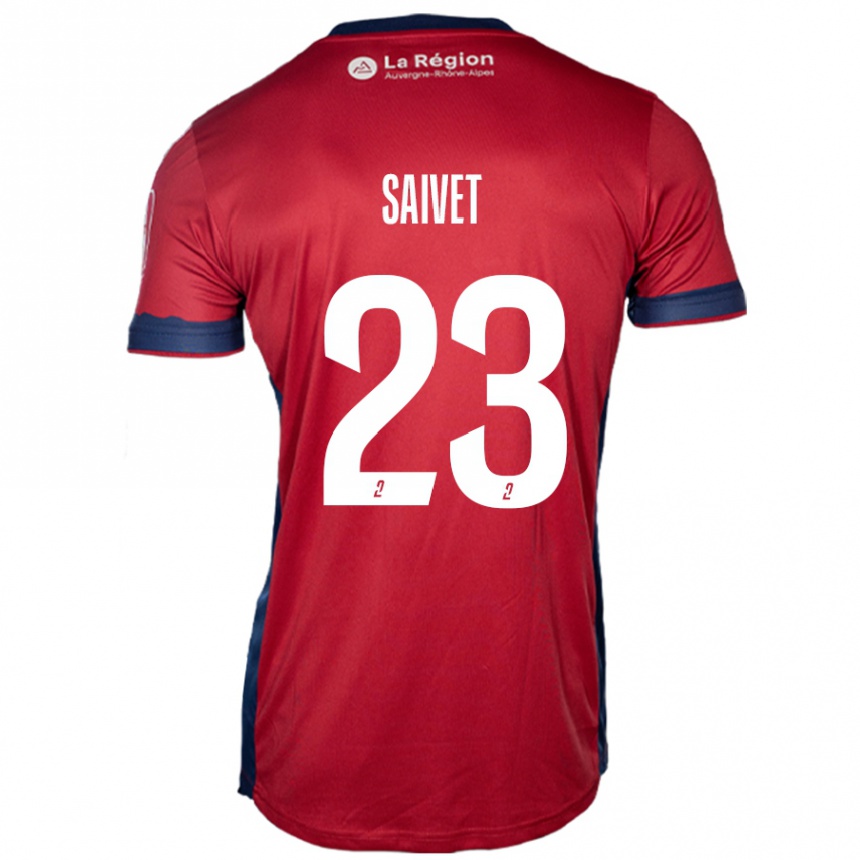 Kids Football Henri Saivet #23 Light Burgundy Home Jersey 2024/25 T-Shirt