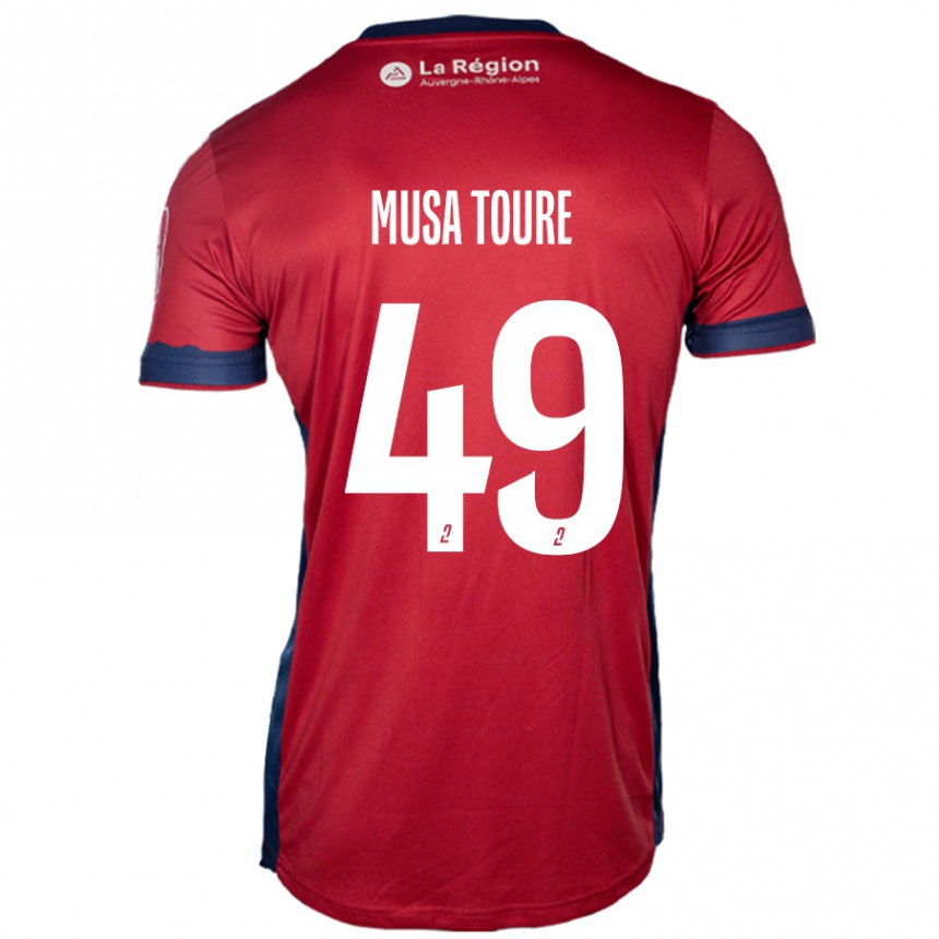 Kids Football Musa Toure #49 Light Burgundy Home Jersey 2024/25 T-Shirt