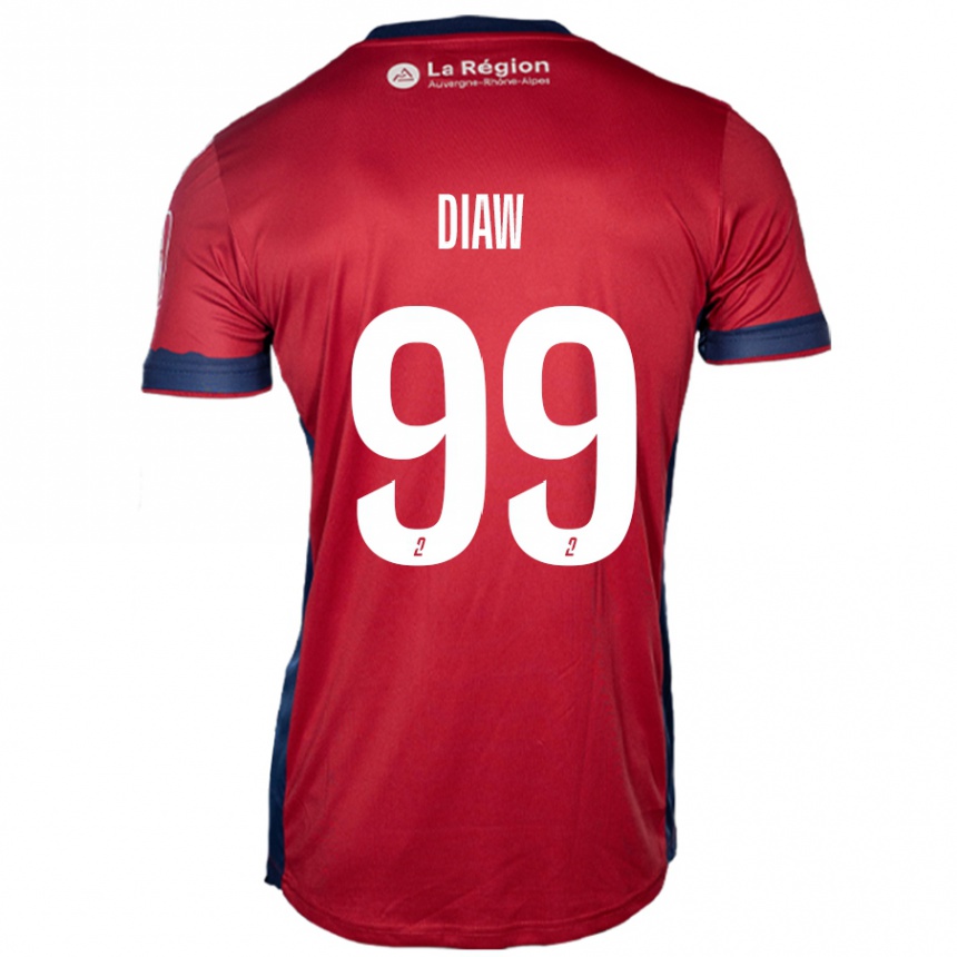 Kids Football Mory Diaw #99 Light Burgundy Home Jersey 2024/25 T-Shirt