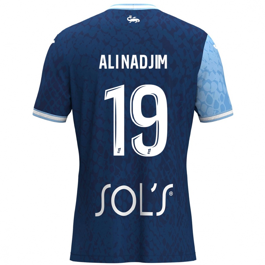 Kids Football Nadjma Ali Nadjim #19 Sky Blue Dark Blue Home Jersey 2024/25 T-Shirt