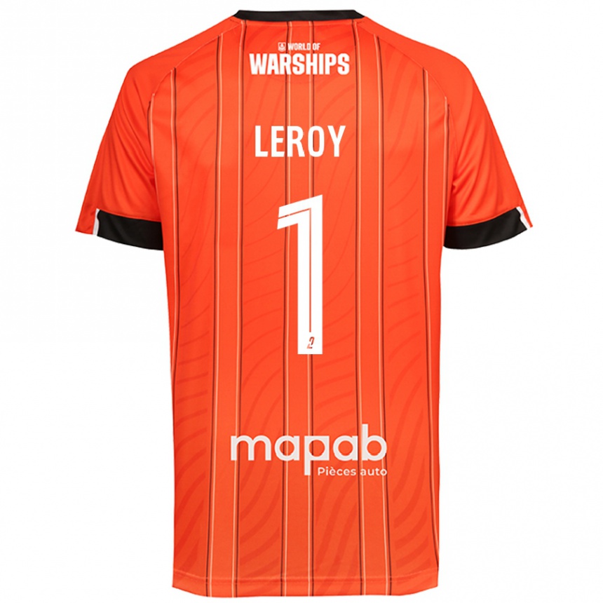 Kids Football Benjamin Leroy #1 Orange Home Jersey 2024/25 T-Shirt