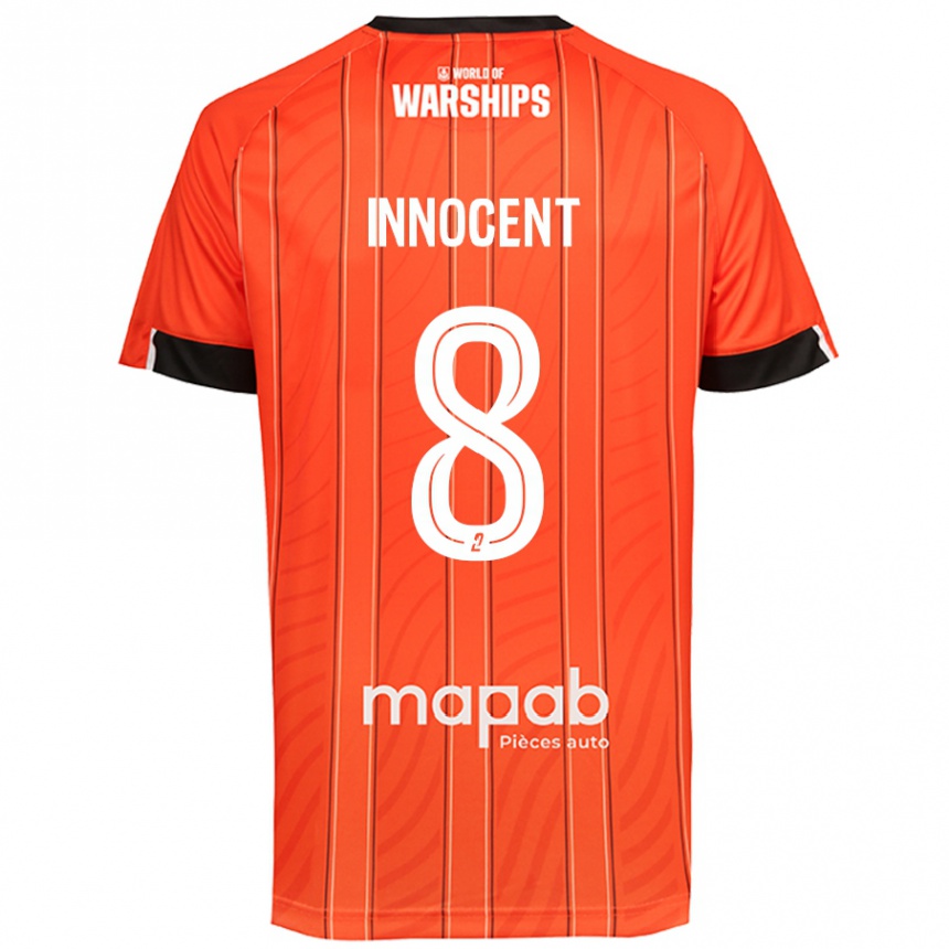 Kids Football Bonke Innocent #8 Orange Home Jersey 2024/25 T-Shirt