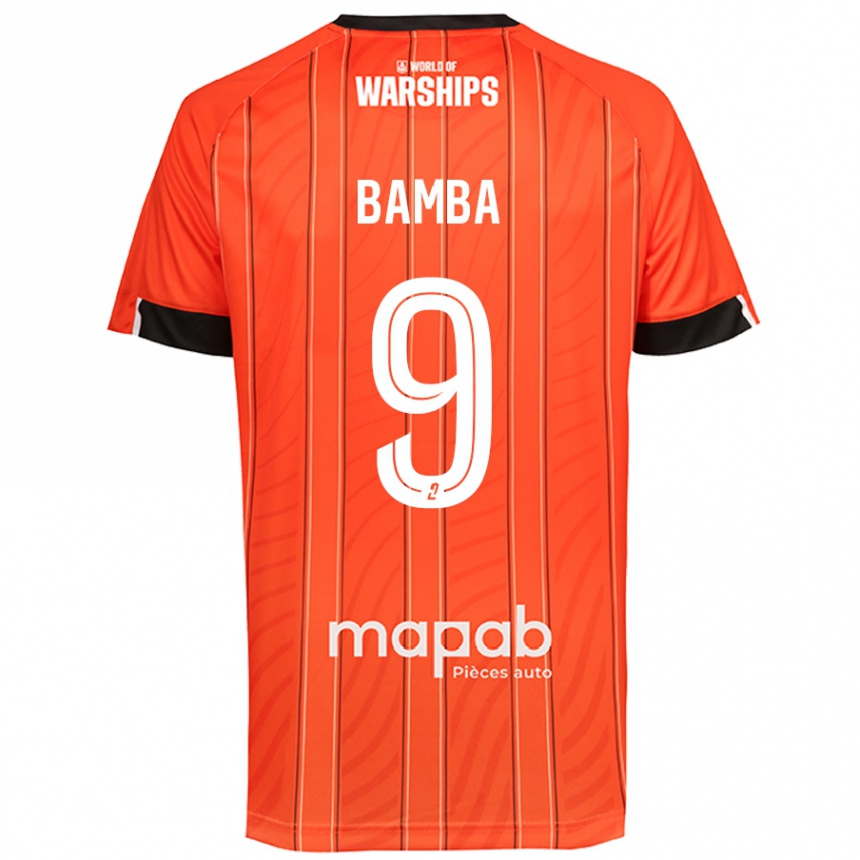 Kids Football Mohamed Bamba #9 Orange Home Jersey 2024/25 T-Shirt