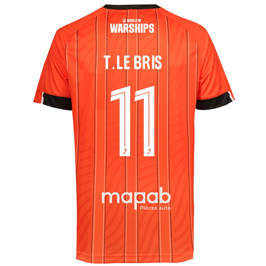 Kids Football Théo Le Bris #11 Orange Home Jersey 2024/25 T-Shirt