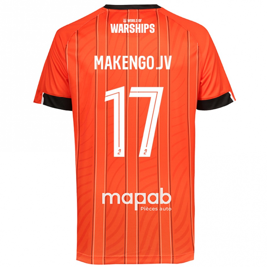 Kids Football Jean-Victor Makengo #17 Orange Home Jersey 2024/25 T-Shirt