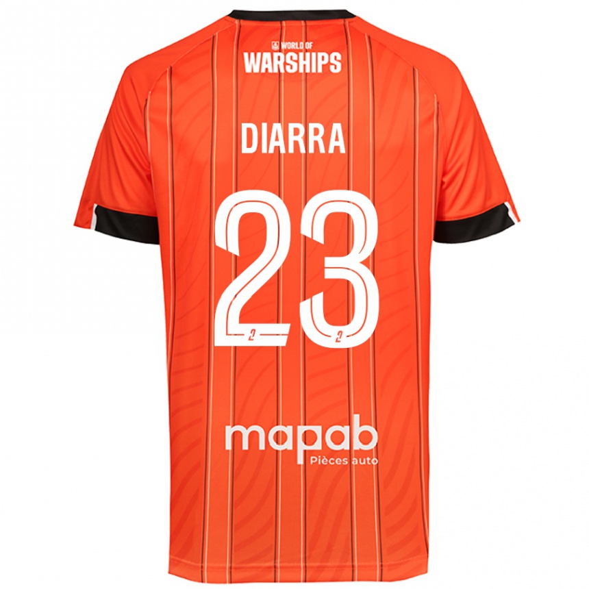 Kids Football Stéphane Diarra #23 Orange Home Jersey 2024/25 T-Shirt