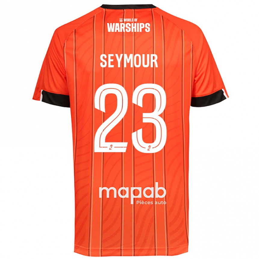 Kids Football Brice Seymour #23 Orange Home Jersey 2024/25 T-Shirt