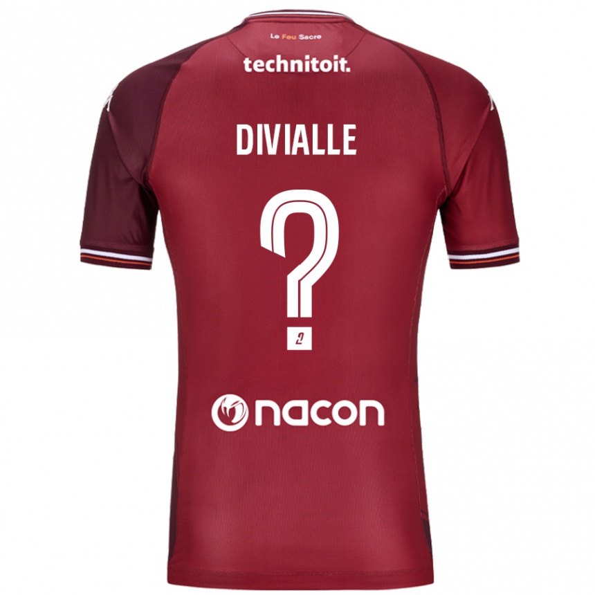 Kids Football Charles Divialle #0 Red Granata Home Jersey 2024/25 T-Shirt