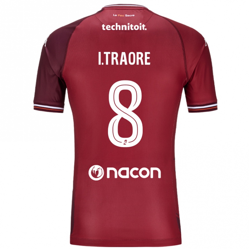 Kids Football Ismaël Traoré #8 Red Granata Home Jersey 2024/25 T-Shirt