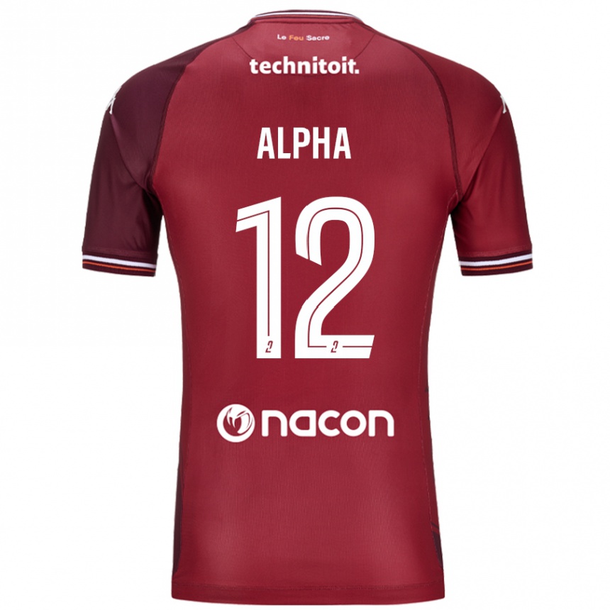 Kids Football Alpha Touré #12 Red Granata Home Jersey 2024/25 T-Shirt