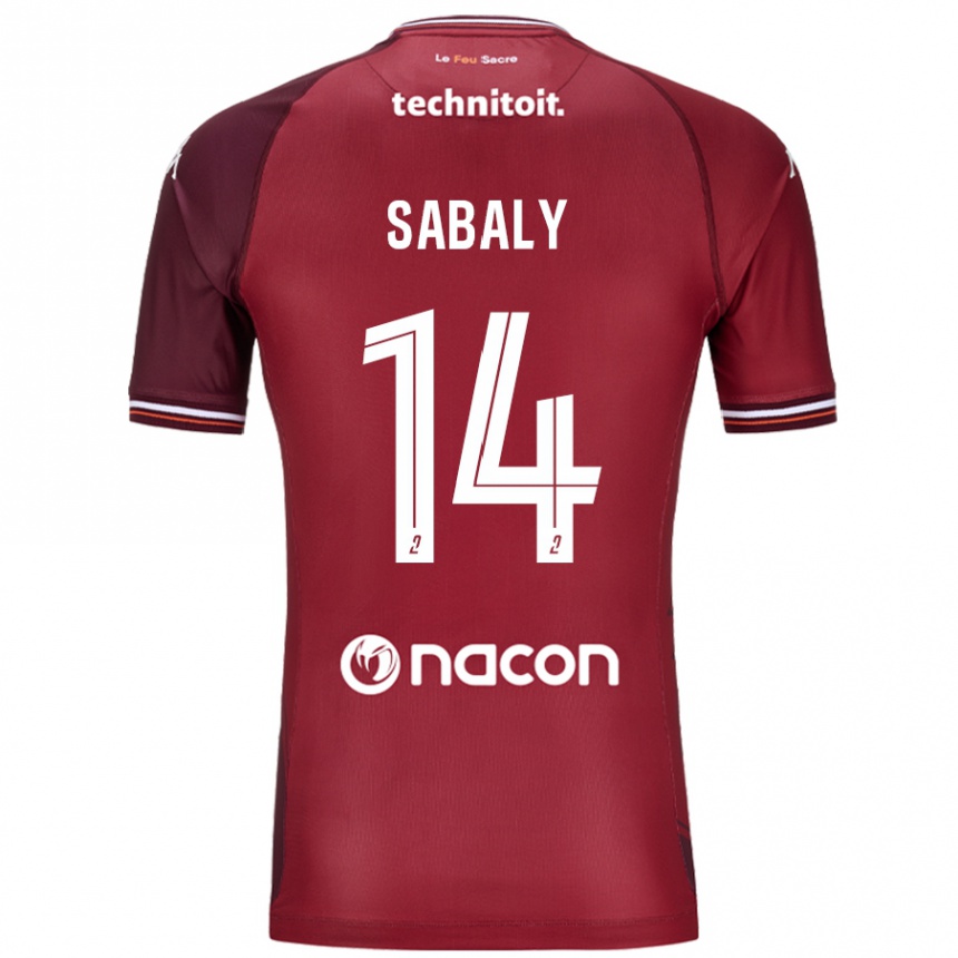 Kids Football Cheikh Sabaly #14 Red Granata Home Jersey 2024/25 T-Shirt