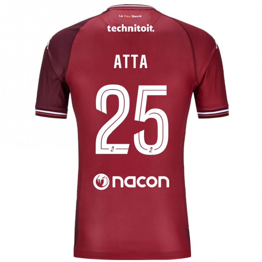 Kids Football Arthur Atta #25 Red Granata Home Jersey 2024/25 T-Shirt