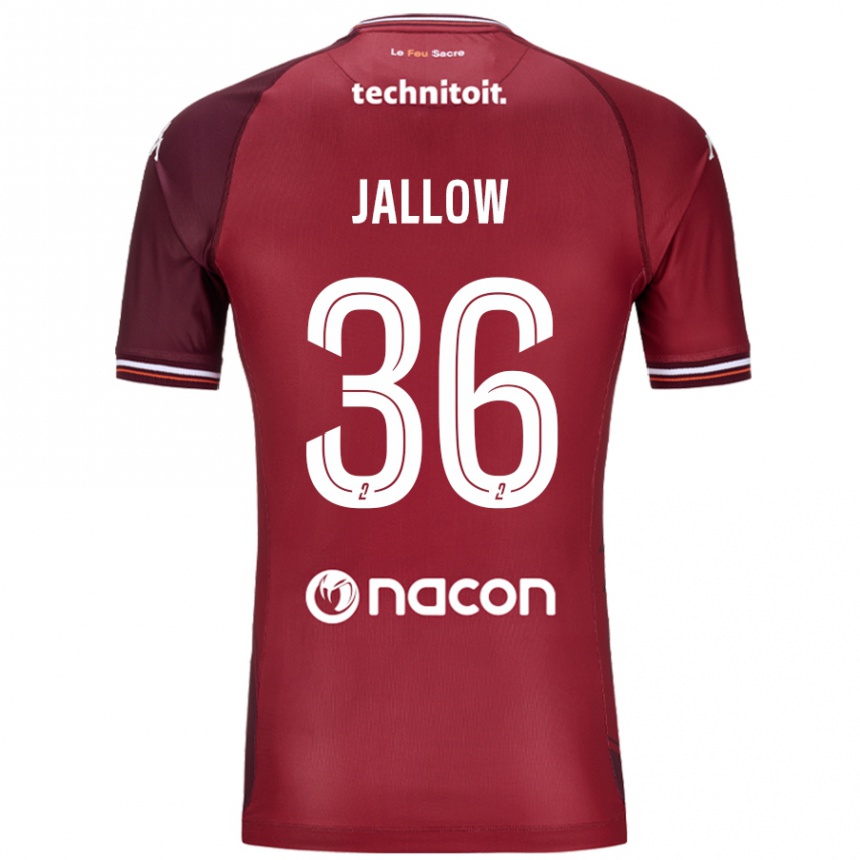 Kids Football Ablie Jallow #36 Red Granata Home Jersey 2024/25 T-Shirt