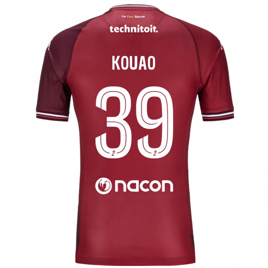 Kids Football Koffi Kouao #39 Red Granata Home Jersey 2024/25 T-Shirt