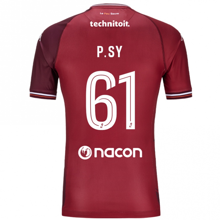 Kids Football Pape Sy #61 Red Granata Home Jersey 2024/25 T-Shirt