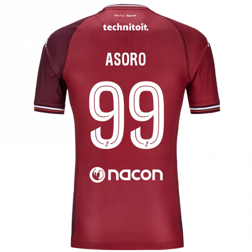 Kids Football Joel Asoro #99 Red Granata Home Jersey 2024/25 T-Shirt