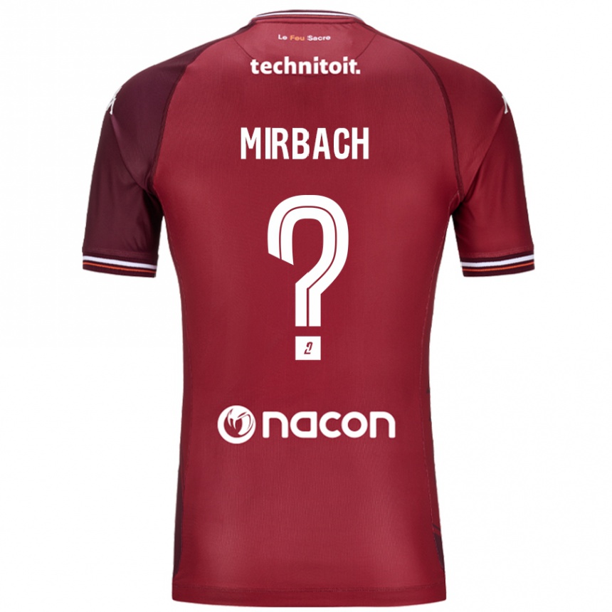 Kids Football Alexis Mirbach #0 Red Granata Home Jersey 2024/25 T-Shirt