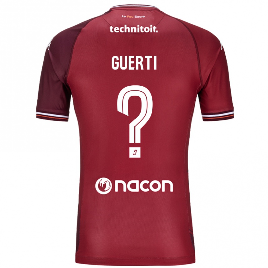 Kids Football Ismaël Guerti #0 Red Granata Home Jersey 2024/25 T-Shirt