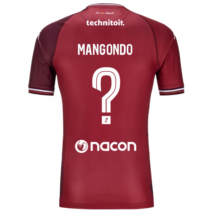 Kids Football Joseph Mangondo #0 Red Granata Home Jersey 2024/25 T-Shirt