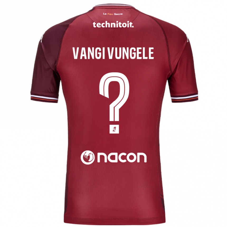 Kids Football Luzolo Vangi Vungele #0 Red Granata Home Jersey 2024/25 T-Shirt