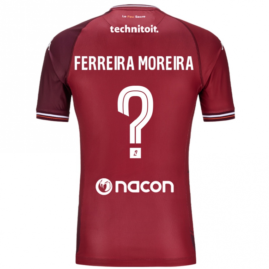 Kids Football Ruben Ferreira Moreira #0 Red Granata Home Jersey 2024/25 T-Shirt