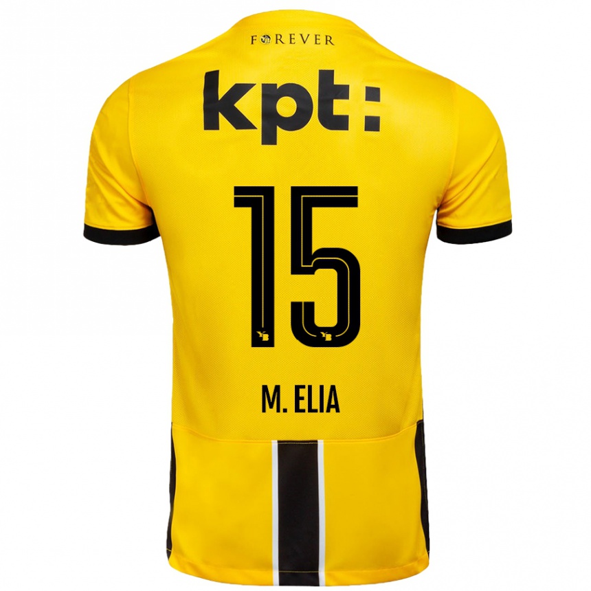 Kids Football Meschack Elia #15 Yellow Black Home Jersey 2024/25 T-Shirt