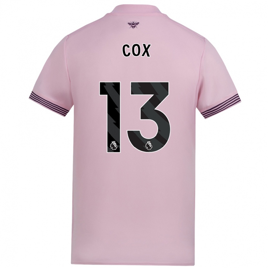 Kids Football Matthew Cox #13 Pink Away Jersey 2024/25 T-Shirt