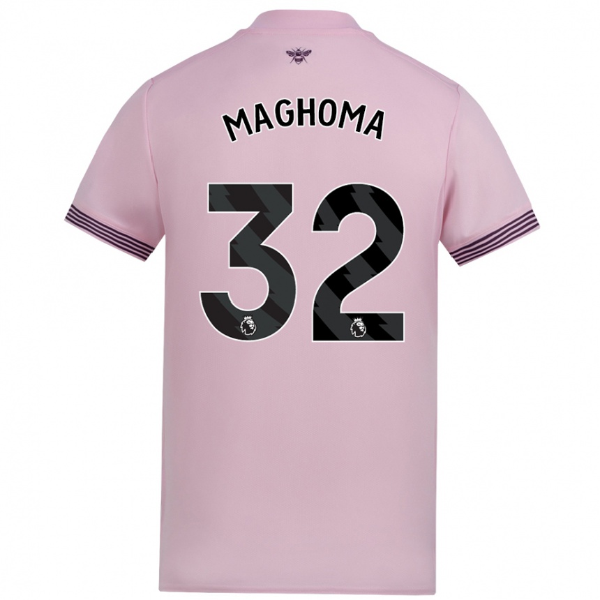 Kids Football Paris Maghoma #32 Pink Away Jersey 2024/25 T-Shirt