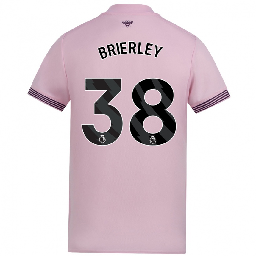 Kids Football Ethan Brierley #38 Pink Away Jersey 2024/25 T-Shirt