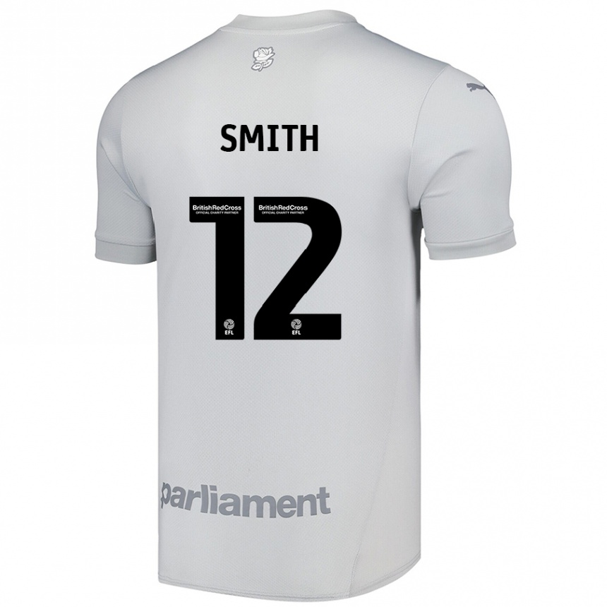 Kids Football Jackson Smith #12 Silver Gray Away Jersey 2024/25 T-Shirt