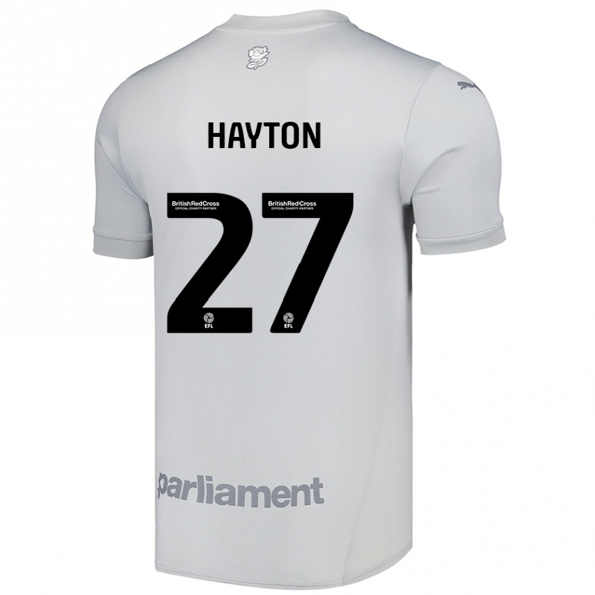 Kids Football Adam Hayton #27 Silver Gray Away Jersey 2024/25 T-Shirt