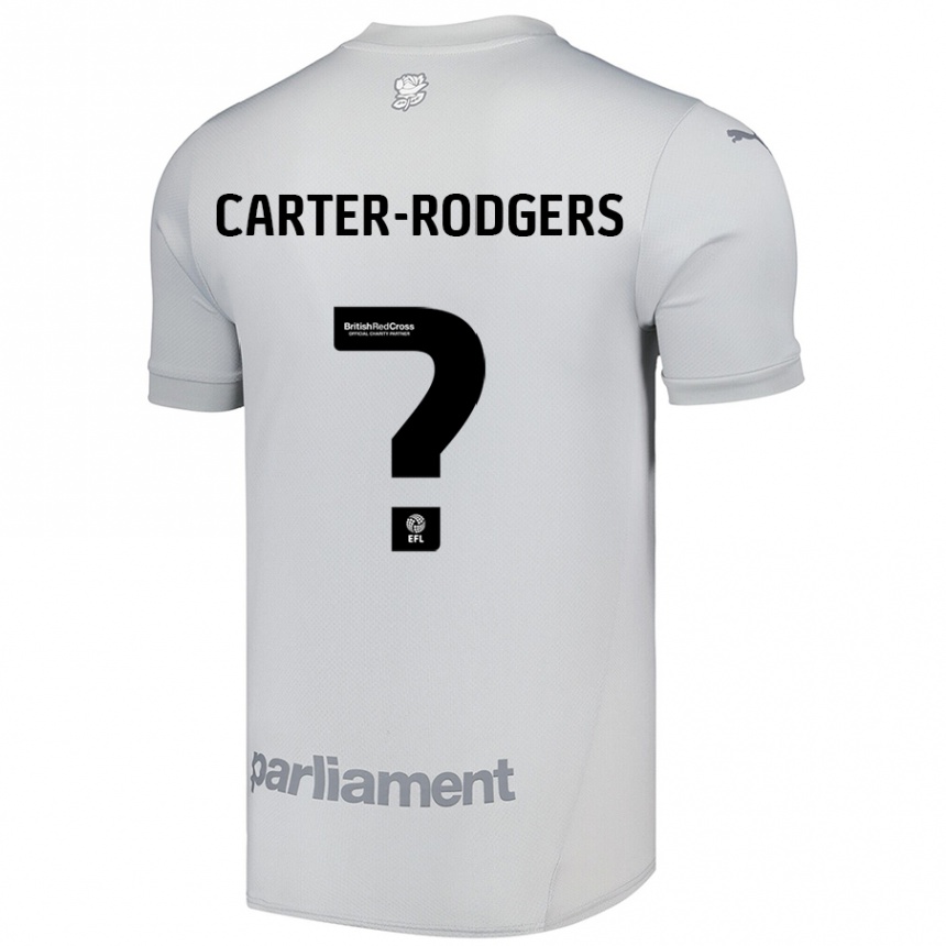 Kids Football Trent Carter-Rodgers #0 Silver Gray Away Jersey 2024/25 T-Shirt