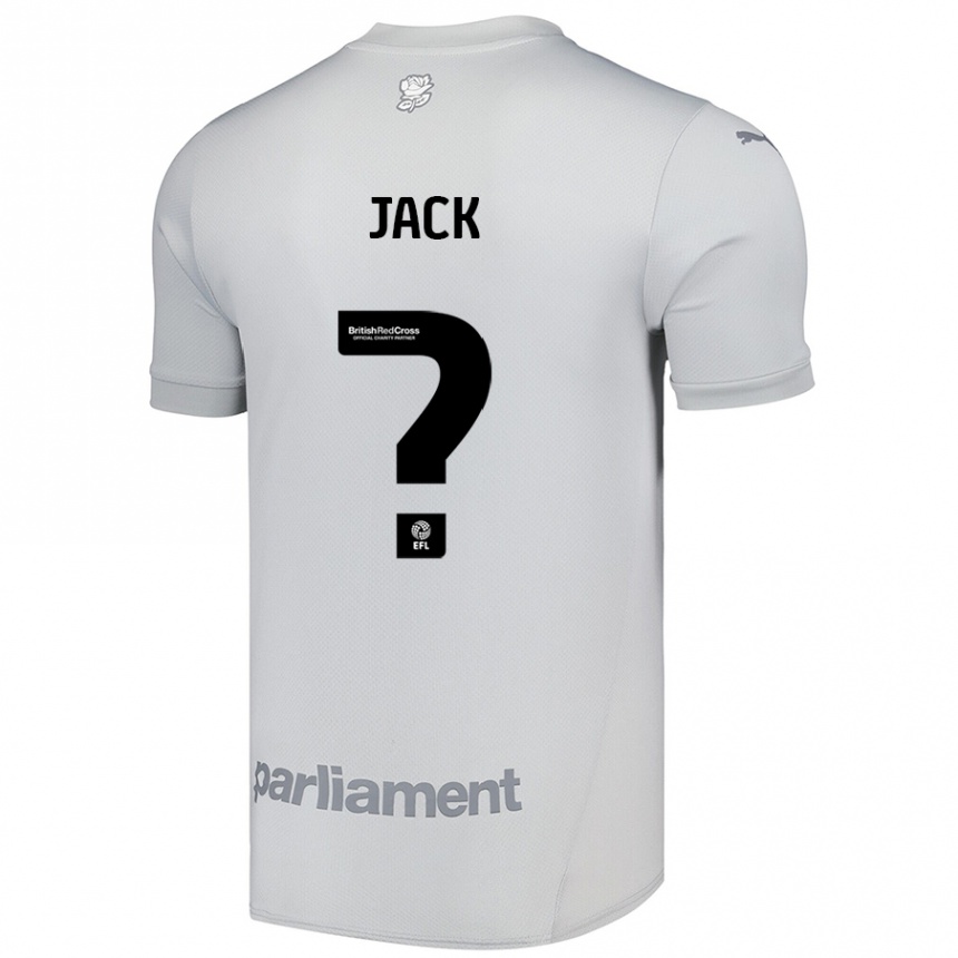 Kids Football Jack Woodcock #0 Silver Gray Away Jersey 2024/25 T-Shirt