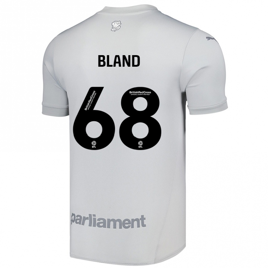 Kids Football Jonathan Bland #68 Silver Gray Away Jersey 2024/25 T-Shirt