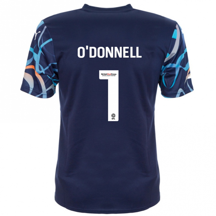 Kids Football Richard O'donnell #1 Navy Blue Away Jersey 2024/25 T-Shirt