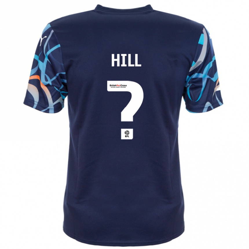 Kids Football Tyler Hill #0 Navy Blue Away Jersey 2024/25 T-Shirt