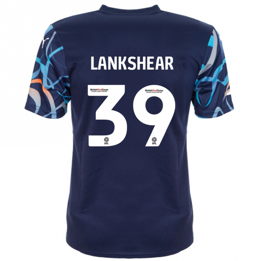 Kids Football Alex Lankshear #39 Navy Blue Away Jersey 2024/25 T-Shirt