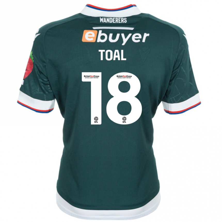 Kids Football Eoin Toal #18 Dark Green Away Jersey 2024/25 T-Shirt