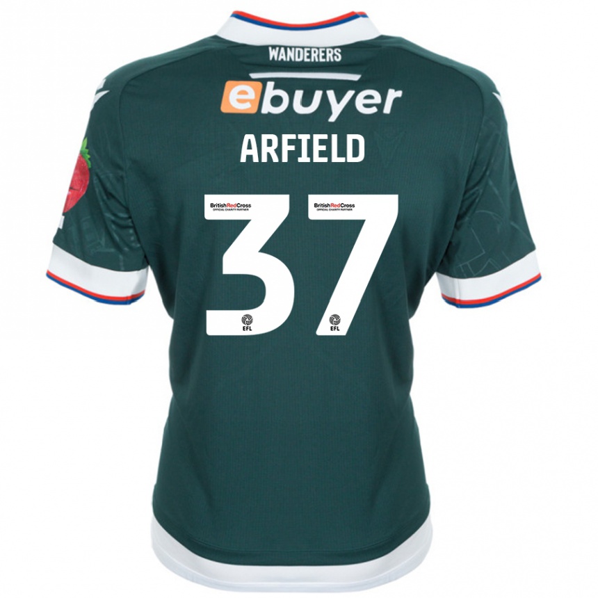 Kids Football Scott Arfield #37 Dark Green Away Jersey 2024/25 T-Shirt