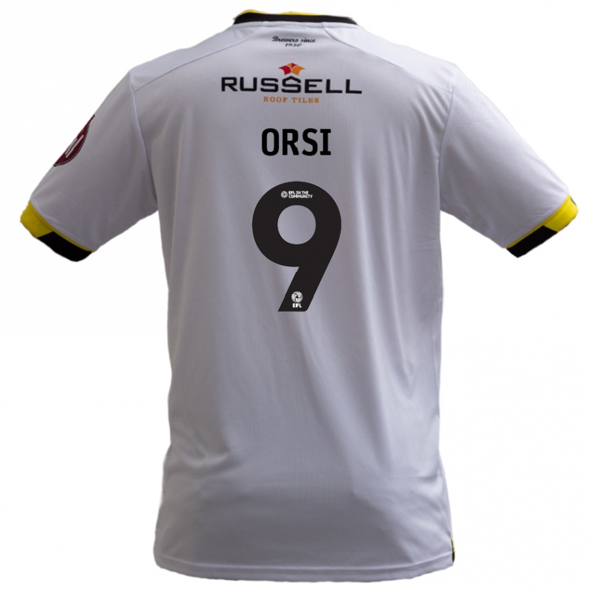 Kids Football Danilo Orsi #9 White Away Jersey 2024/25 T-Shirt