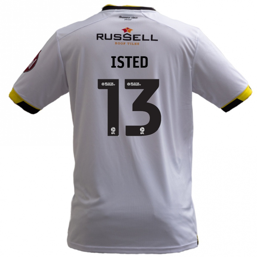 Kids Football Harry Isted #13 White Away Jersey 2024/25 T-Shirt