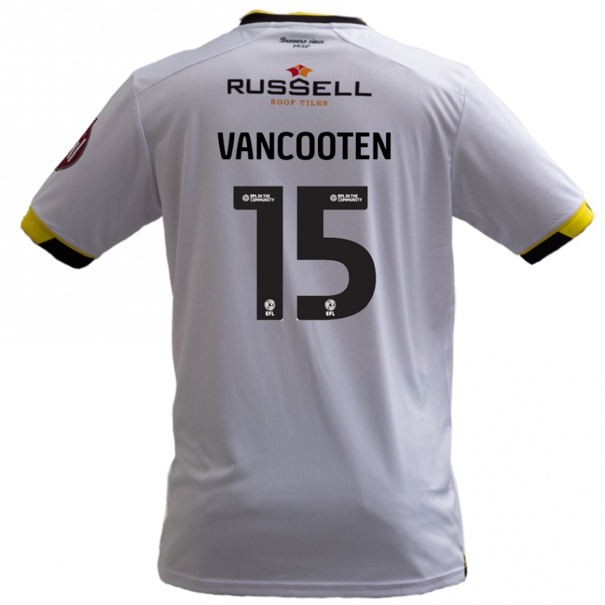 Kids Football Terence Vancooten #15 White Away Jersey 2024/25 T-Shirt