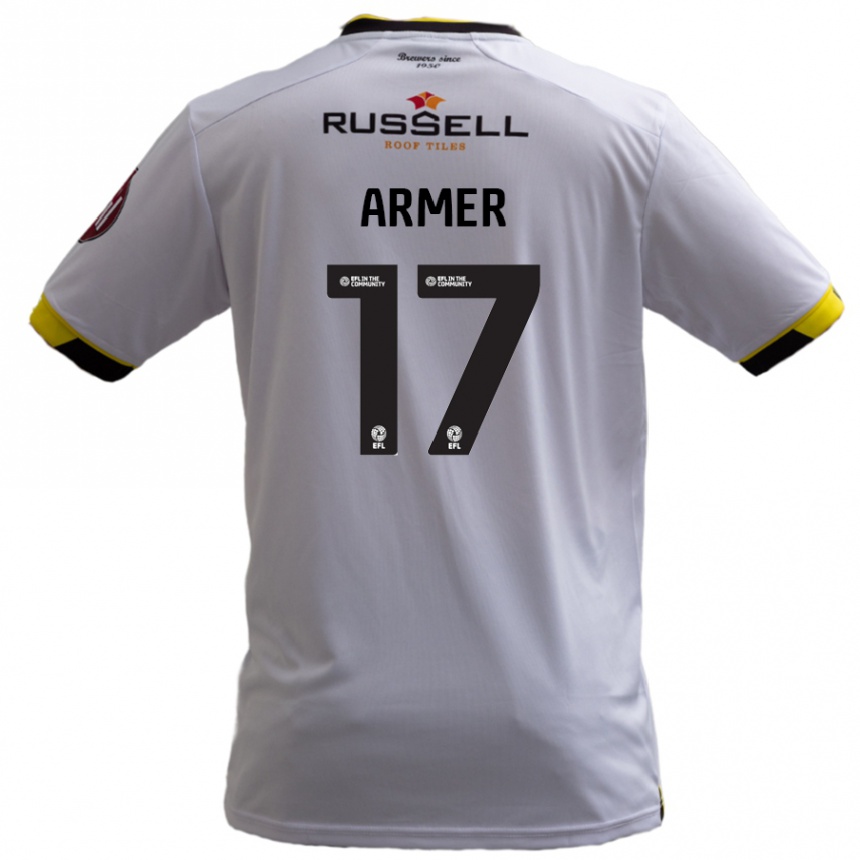 Kids Football Jack Armer #17 White Away Jersey 2024/25 T-Shirt