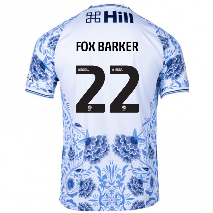 Kids Football Mistie Fox-Barker #22 White Blue Away Jersey 2024/25 T-Shirt