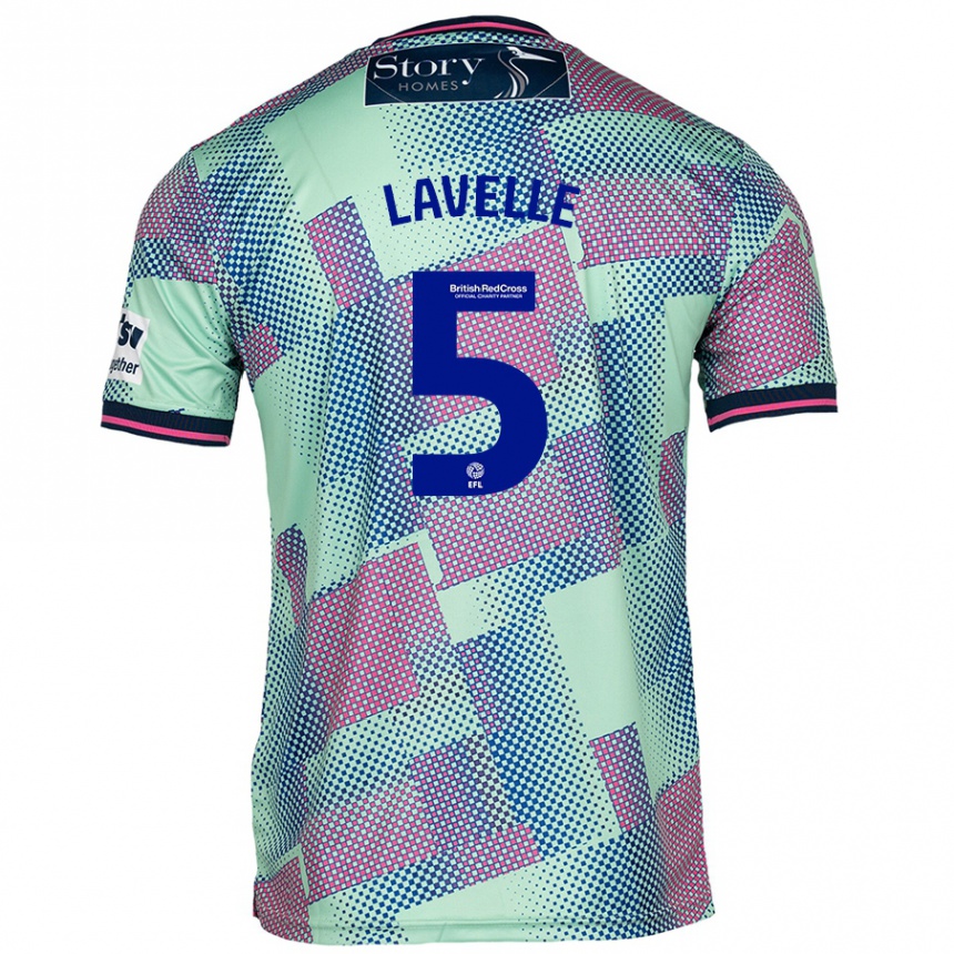 Kids Football Sam Lavelle #5 Green Away Jersey 2024/25 T-Shirt