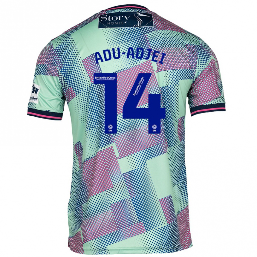 Kids Football Daniel Adu-Adjei #14 Green Away Jersey 2024/25 T-Shirt