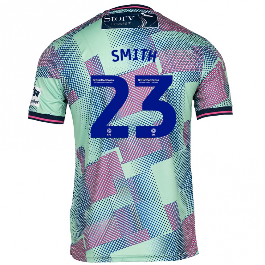 Kids Football Jude Smith #23 Green Away Jersey 2024/25 T-Shirt